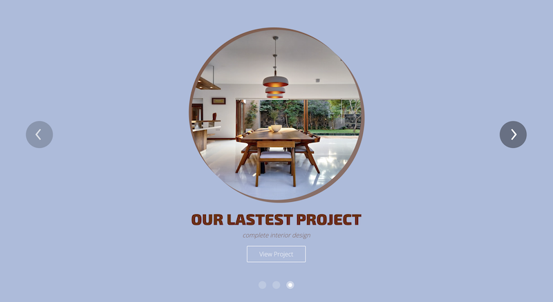 screenshot of the website